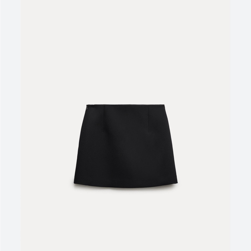 Zara Nwt Stylish black mini  Skirt - Picture 4 of 6